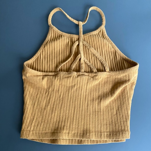 Yellow Ribbed Tank Top - Picture 2 of 2